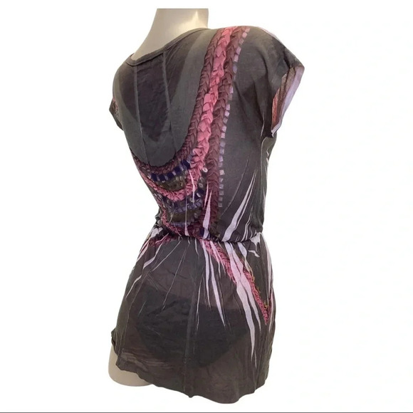 Sublimation baby doll top with elastic waist size small - Picture 3 of 4